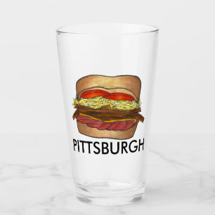 Verre Pittsburgh PA Pennsylvanie Coleslaw Sandwich Fries
