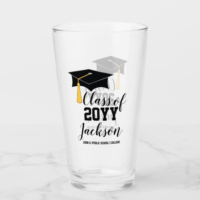Verre Plafond de diplôme avec classe Tassel Année (Devant)