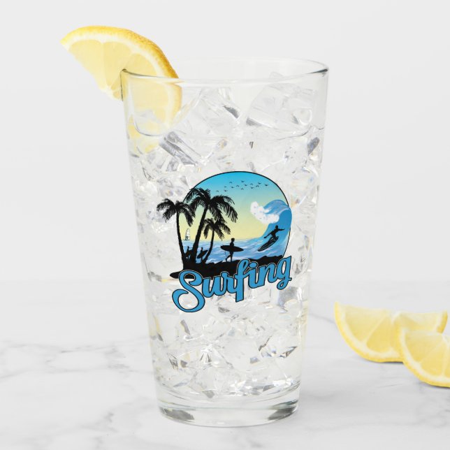 Verre Plage de surf (Devant glace)