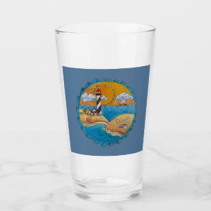 Verre Plage d'été amusant soleil bord de mer côte