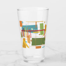 Plage impériale milieu du siècle Surfhenge tumbler