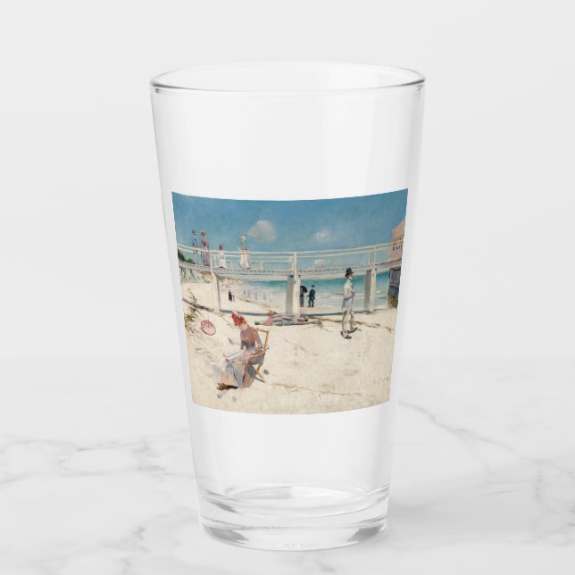 Verre Plage (Vacances à Mentone) (Art australien) (Devant)