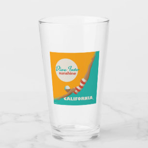 Verre Plongez Dans Le Soleil Californie