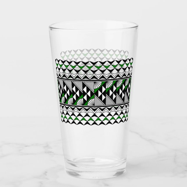 Verre Pluie et soleil en vert (Devant)