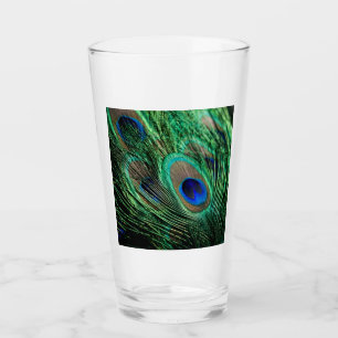 Verre Plumes de paon Lucky