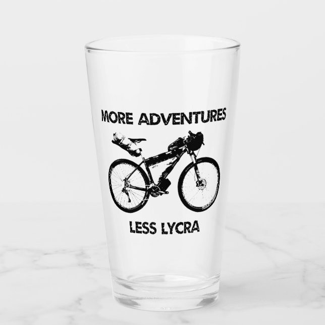 Verre Plus d'Aventures Moins Lycra Bikepacking (Devant)