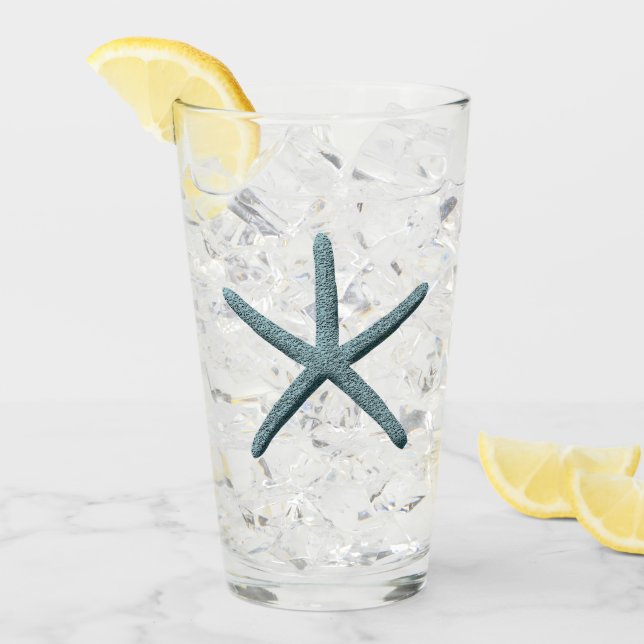 Verre Poche à doigt bleu (Devant glace)