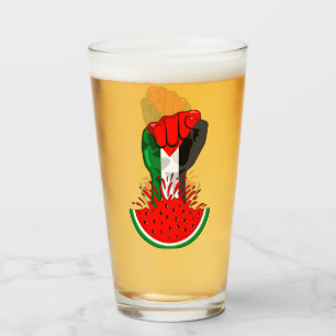 Verre Poing de résistance palestinienne sur le symbole d