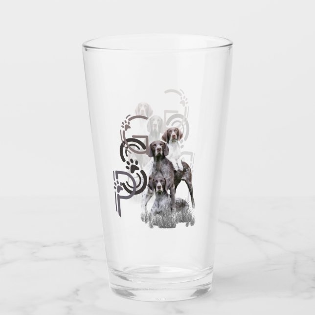 Verre Pointeur à poils courts allemand (Devant)
