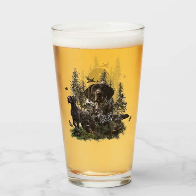 Verre pointeur allemand (Dos (rempli))