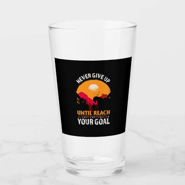 Verre Poison d'Equestrian | Never Give Up Until Reach (Devant)