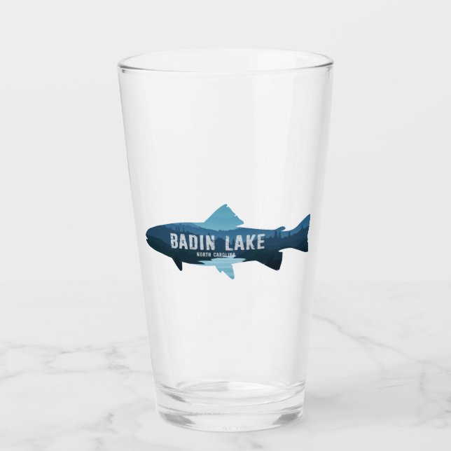 Verre Poisson du lac Badin en Caroline du Nord (Devant)