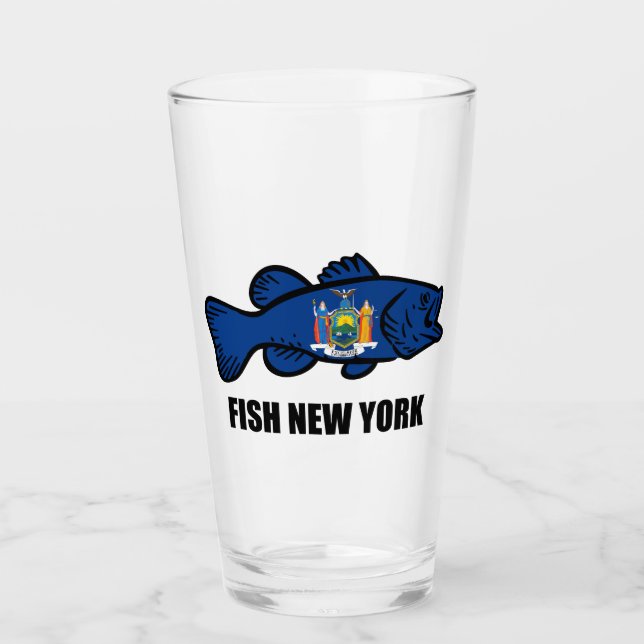 Verre Poisson New York Bass (Devant)