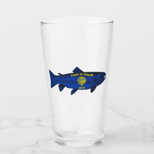 Verre Poisson truite de l'Oregon
