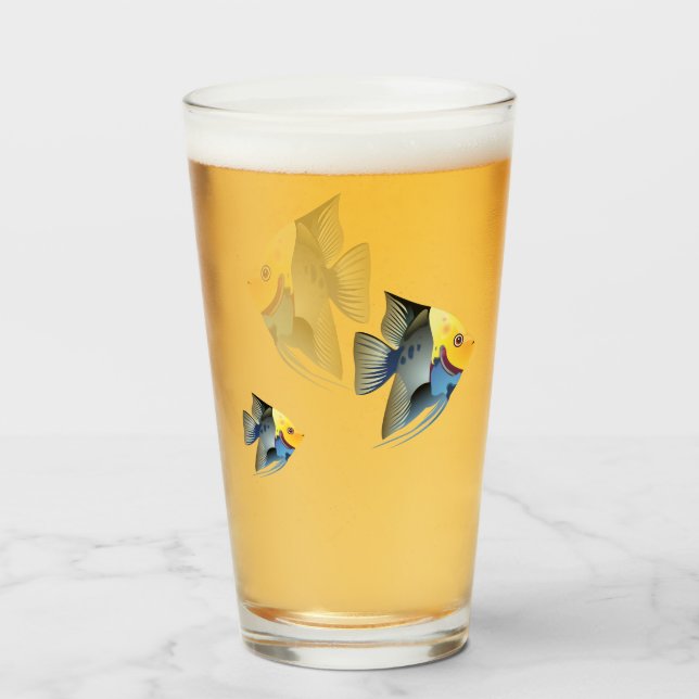 Verre Poissons (Devant (rempli))