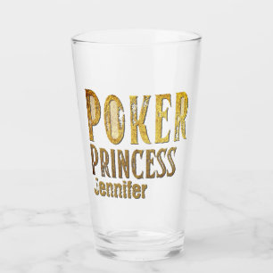 Verre Poker princess or drôle personnalisable