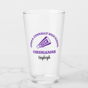 Verre Pom-pom Personnalisé de Lycée Violet