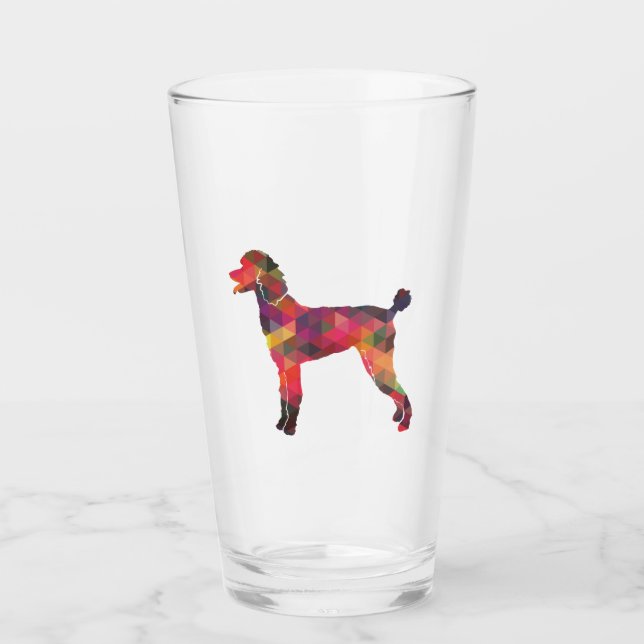 Verre Poodle Geo Silhouette Multi (Devant)