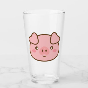 Verre Porc mignon de Kawaii