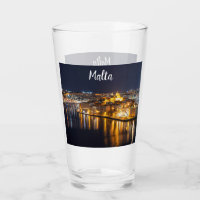 Port de Malte illuminé la nuit