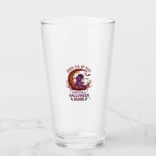 Verre Poupée vaudou violette croissant Dare Halloween Sc