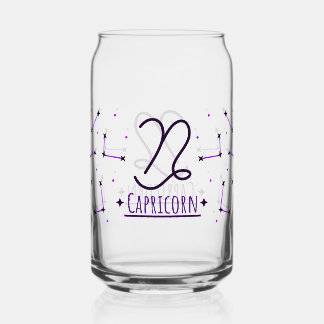 Verre pour canette Capricorne Zodiaque Boissons