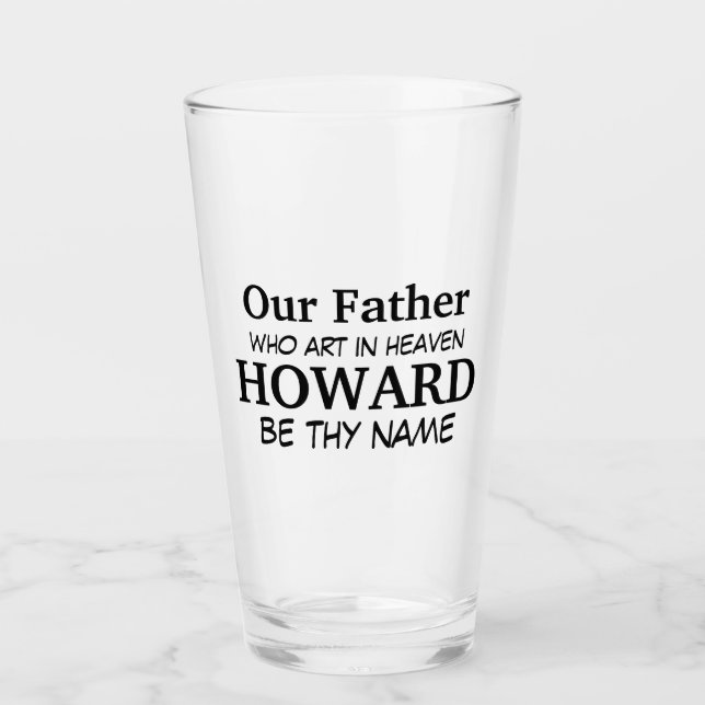 Verre Prayer Pint Glass de seigneur (Devant)