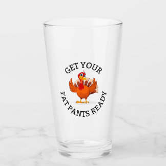 Verre Préparez vos pantalons gras ! - Thanksgiving Pint 