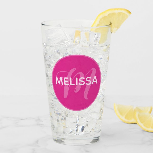 Verre Preppy Hearts Pink (Dos glace)