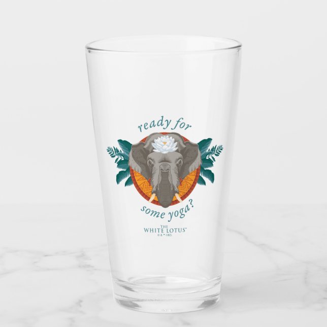 Verre Prêt pour le Yoga ? - Le Lotus Blanc (Devant)