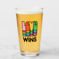 Pride LGBTQ Loin remporte Rainbow Retro Typographi