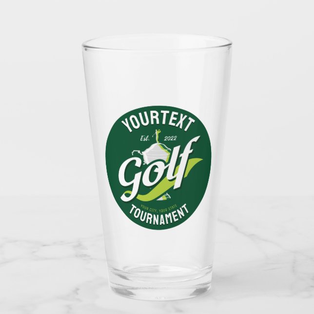 Verre Pro Golfer NAME Golf Trophée Tournoi de golf (Devant)