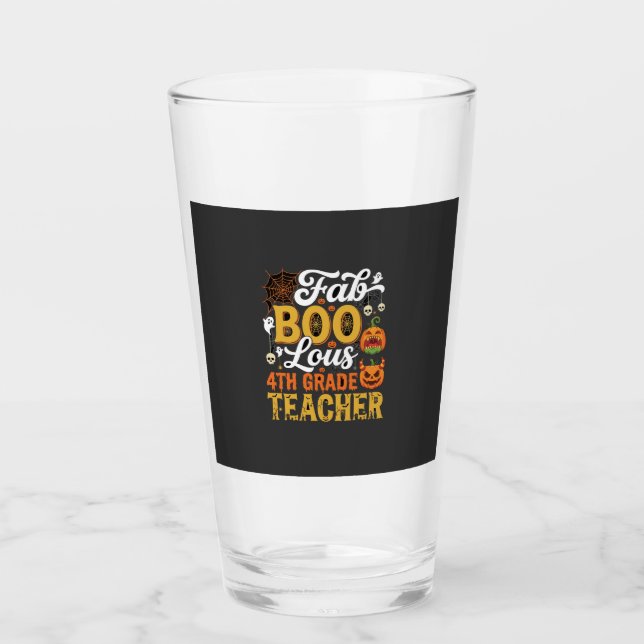 Verre Professeur de 4e année Faboolous Halloween (Devant)