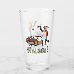 Verre Promenade de chiens
