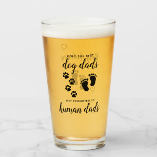 Verre Promu Chien Pads à la révélation de grossesse papa