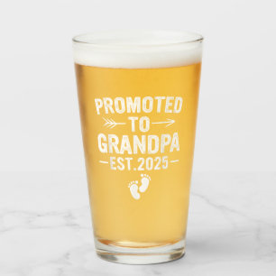 Verre Promu Grand-père 2025 Grand-père est 2025 Grand-pè