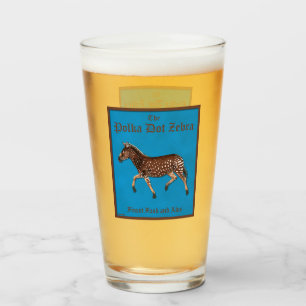 Verre Pub anglais Polka Dot Zebra