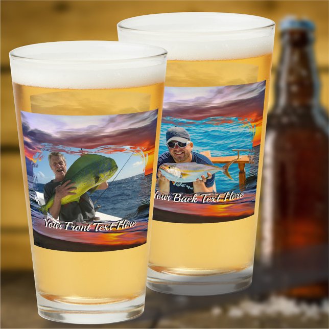 Verre Puerto Sunset Fishing 1739 Bière (Créateur téléchargé)