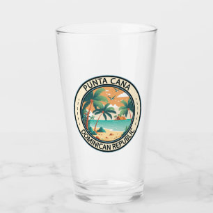 Verre Punta Cana République Dominicaine Badge de case