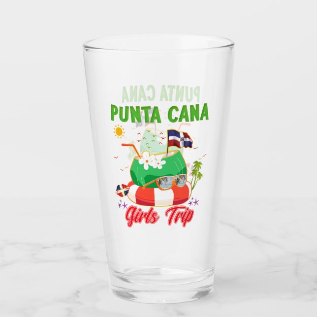 Verre Punta Cana République Dominicaine Voyage de filles (Devant)