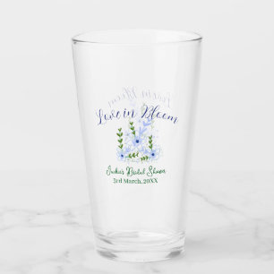 Verre Purple boho amour en fleurs nom de la fête de mari