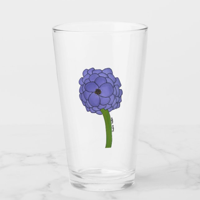 Verre Purple Flower (Devant)