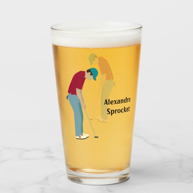 Verre Putage de golfeurs (Devant (rempli))