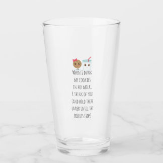 Verre Quand je fais mes biscuits, je les garde sous