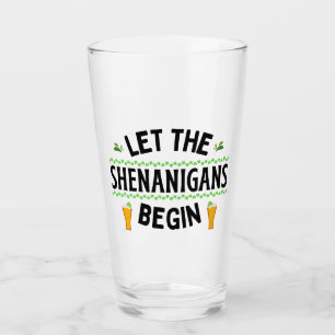 Verre Que les Shenanigans commencent la Saint Patrick