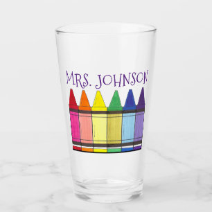 Verre Rainbow Crayons Art enseignant artiste école