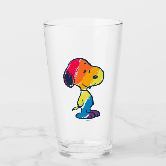 Verre Rainbow Snoopy (Devant)