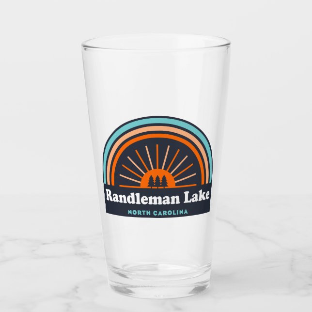 Verre Randleman Lake Caroline du Nord Arc en ciel (Devant)