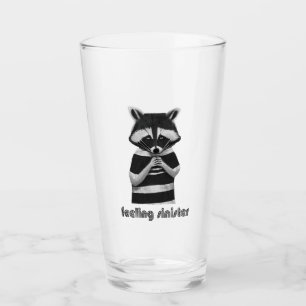 Verre Raton Laveur Drôle Sentiment Sinistre