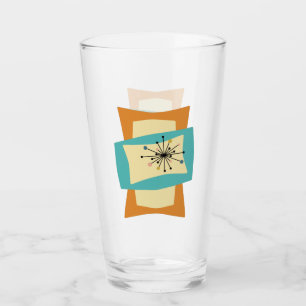 Verre Rectangles Abstraites Modernes du milieu du siècle